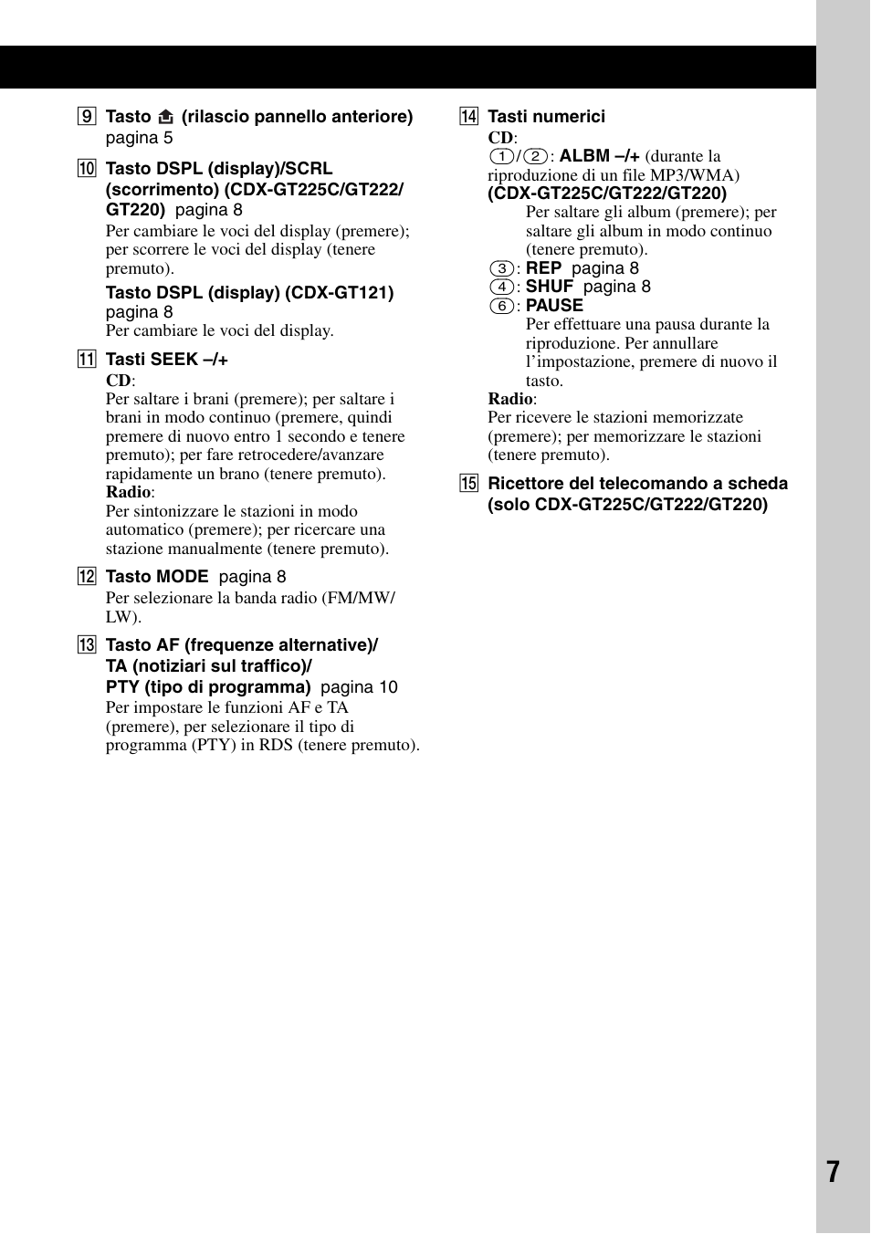 Sony CDX-GT225C User Manual | Page 65 / 100