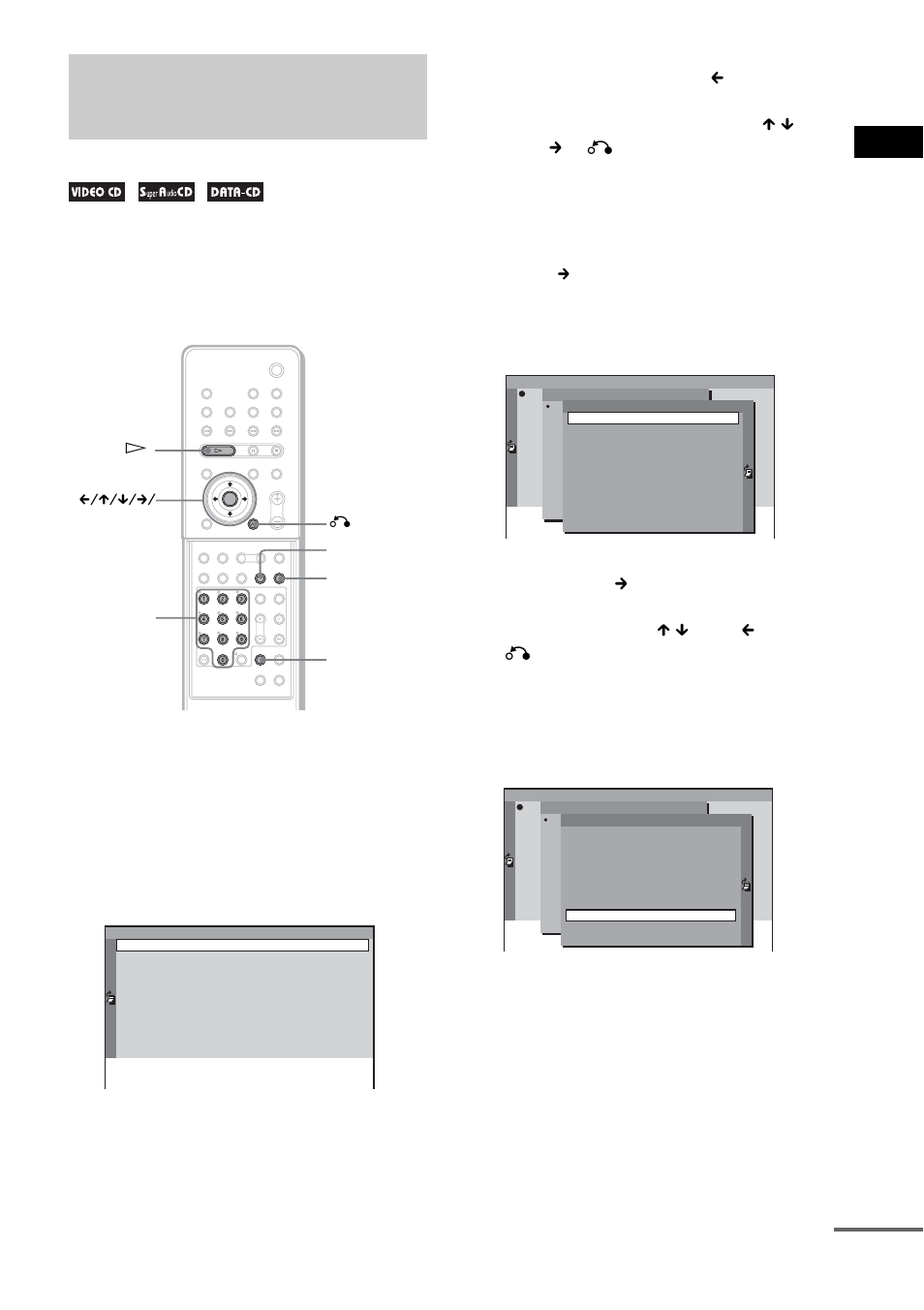 Creating your own program, Program play), Pla y ing d iscs 51 | For example, select track “7 | Sony DAV-LF10 User Manual | Page 51 / 120