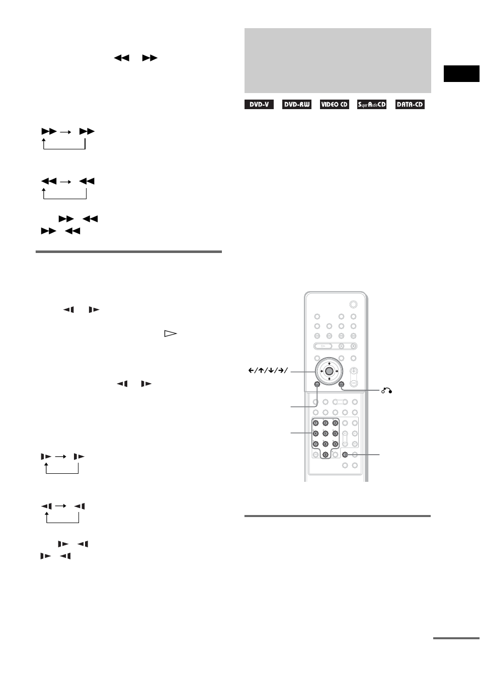 Searching for a title/chapter/track, Index/album/file | Sony DAV-LF10 User Manual | Page 55 / 120