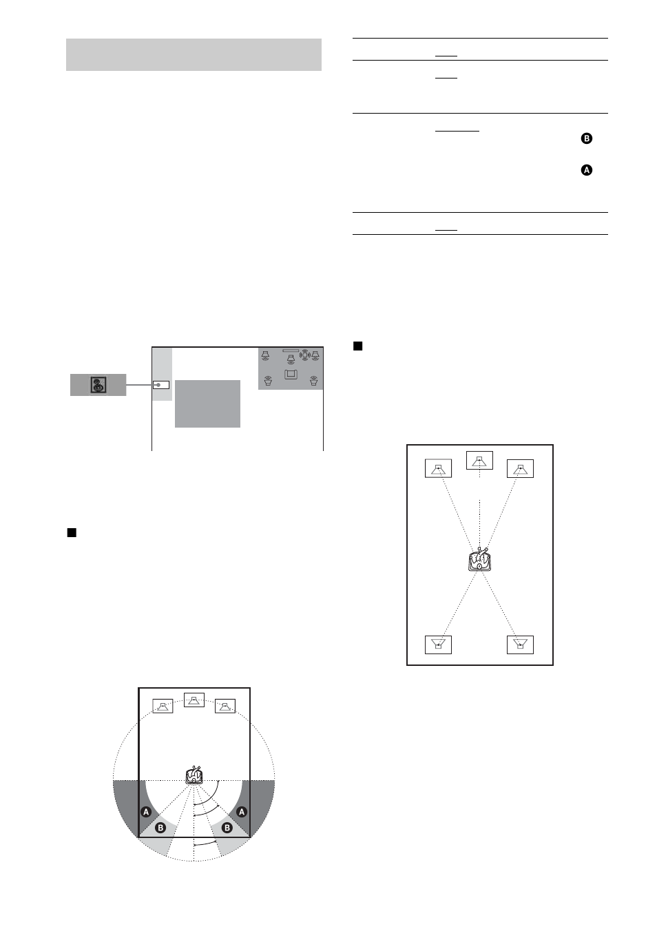 Settings for the speakers, Speaker setup), Select the item, then press clear | Sony DAV-LF10 User Manual | Page 92 / 120