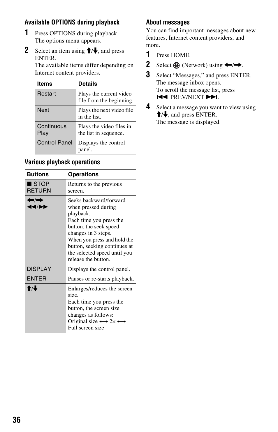 Sony BDP-N460 User Manual | Page 36 / 71