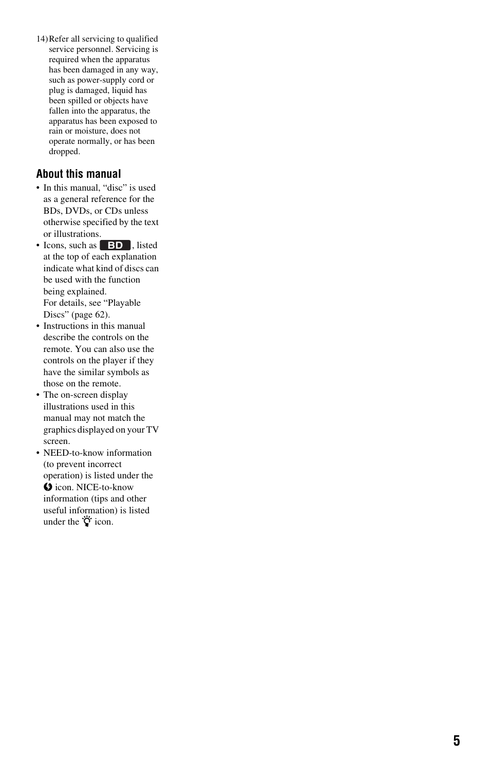 Sony BDP-N460 User Manual | Page 5 / 71