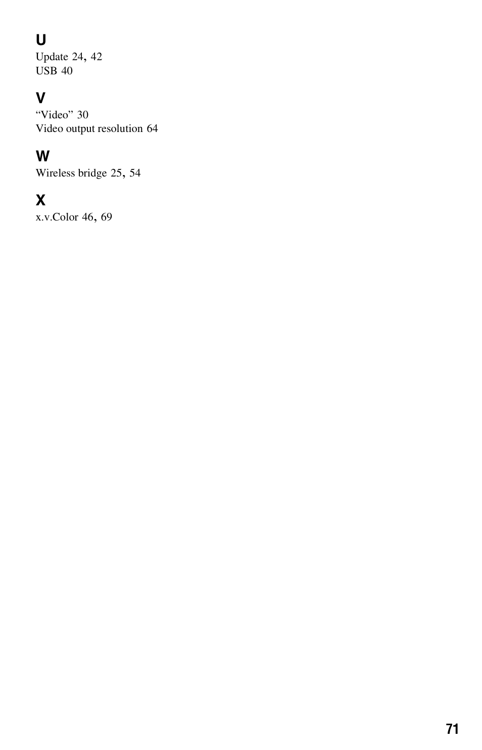 Sony BDP-N460 User Manual | Page 71 / 71
