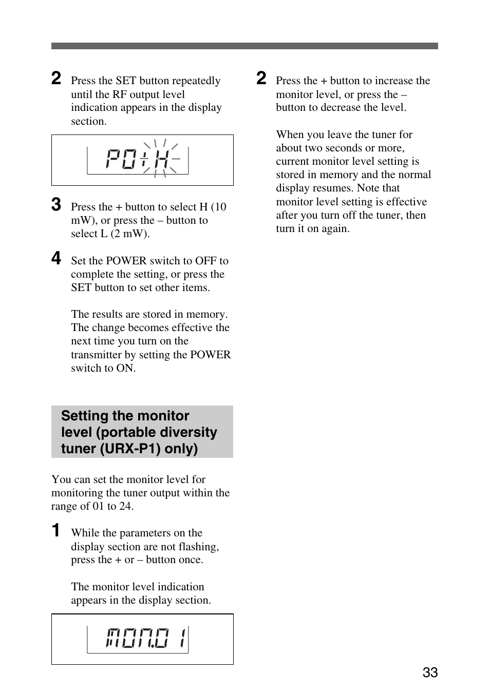 Sony UWP-C1/C2 User Manual | Page 33 / 48