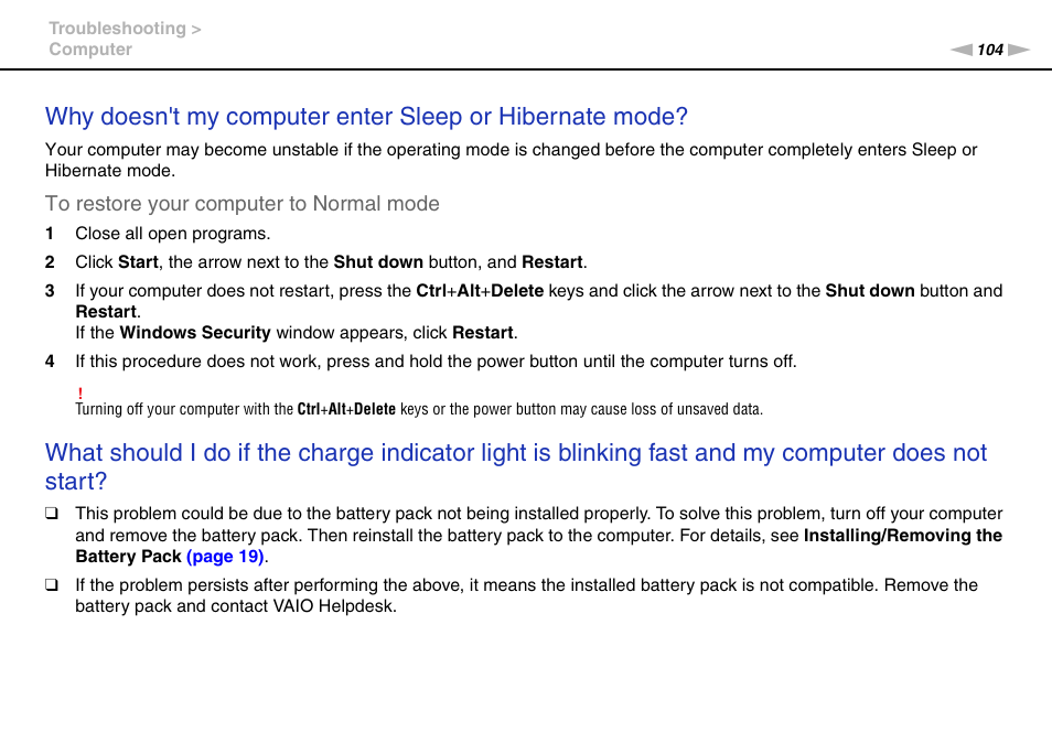 Sony VAIO VPCX11 User Manual | Page 104 / 137