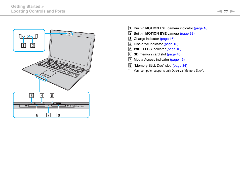 Sony VAIO VPCX11 User Manual | Page 11 / 137