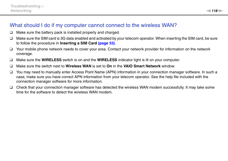 Sony VAIO VPCX11 User Manual | Page 118 / 137
