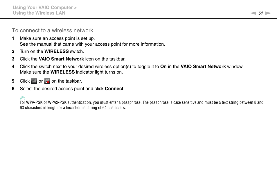 Sony VAIO VPCX11 User Manual | Page 51 / 137