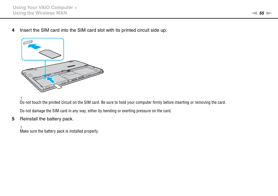Sony VAIO VPCX11 User Manual | Page 55 / 137
