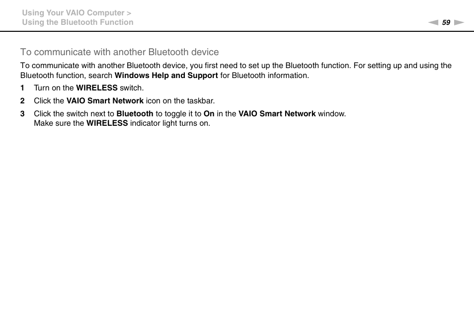 Sony VAIO VPCX11 User Manual | Page 59 / 137