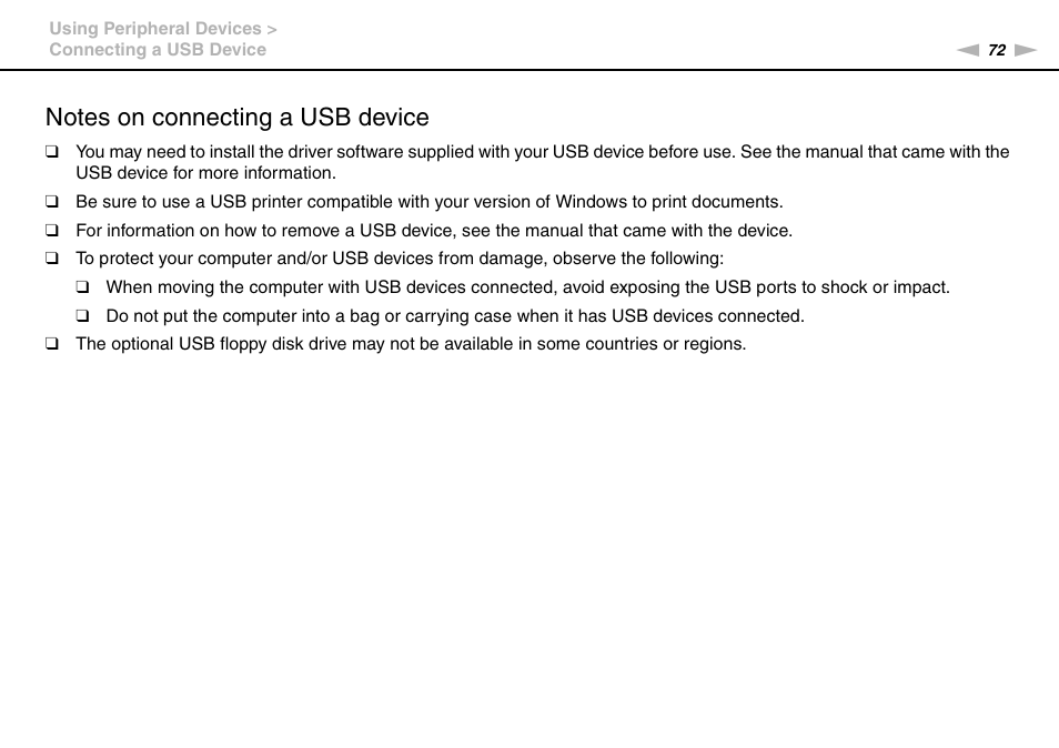 Sony VAIO VPCX11 User Manual | Page 72 / 137