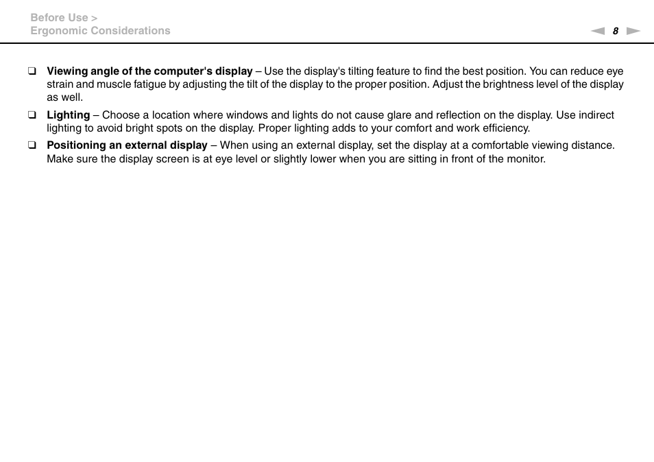 Sony VAIO VPCX11 User Manual | Page 8 / 137