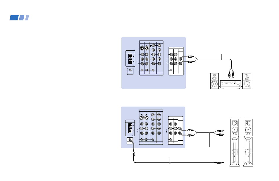 Connecting an audio system, Connecting a sony sava series speaker system, Speaker system | Sava series speaker system, Control s out | Sony KP 48V85 User Manual | Page 22 / 66