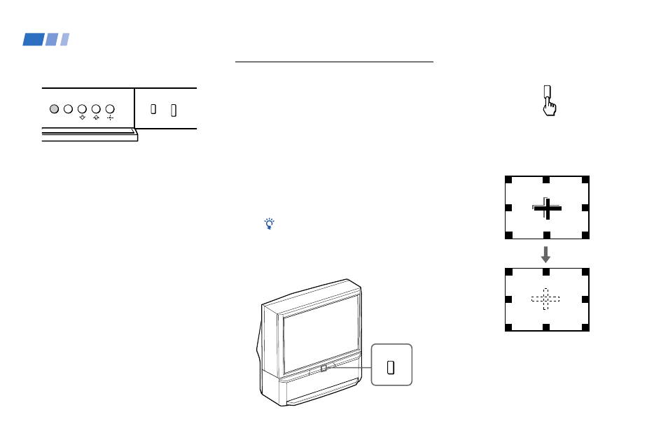 Adjusting the convergence automatically, Flash focus), Basic set up (continued) | Sony KP 48V85 User Manual | Page 28 / 66