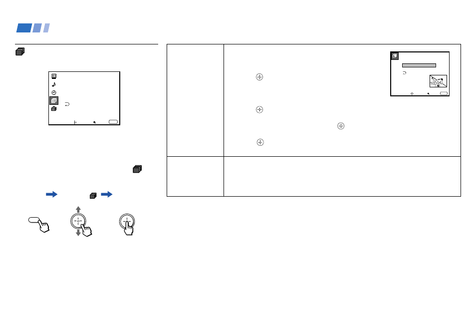 Using the channel set up menu, Adjusting your set up (menus) (continued), Menu | Sony KP 48V85 User Manual | Page 42 / 66