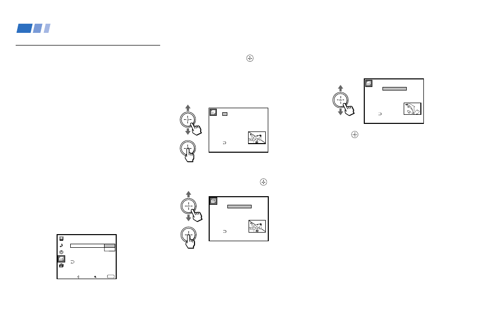 Setting and selecting favorite channel, Adjusting your set up (menus) (continued), Setting favorite channel manually | Sony KP 48V85 User Manual | Page 44 / 66