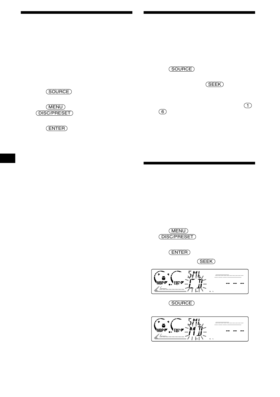 Storing tv channels automatically, Storing only the desired tv channels, To a tape, cd or md — simultaneous play | 22 storing tv channels automatically | Sony XR-CA610X User Manual | Page 22 / 28