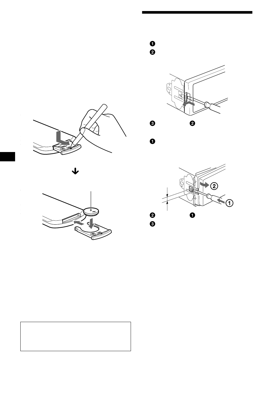 Removing the unit | Sony XR-CA610X User Manual | Page 24 / 28
