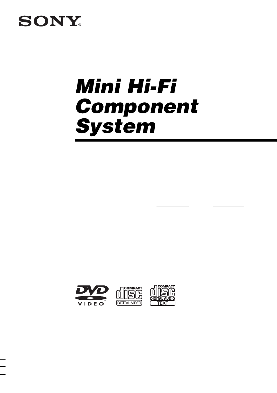 Sony FST-ZX100D User Manual | 96 pages