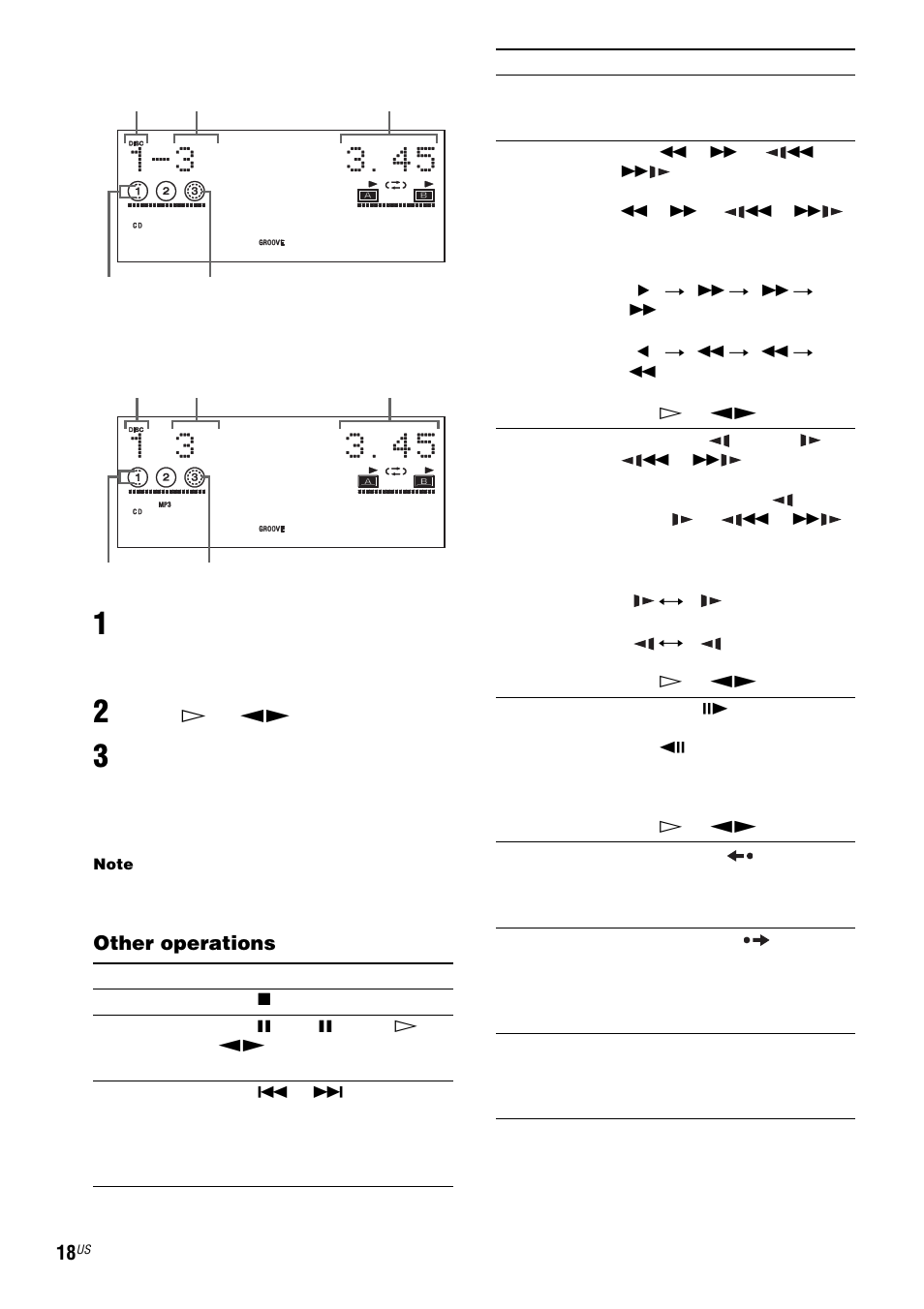 Other operations | Sony FST-ZX100D User Manual | Page 18 / 96