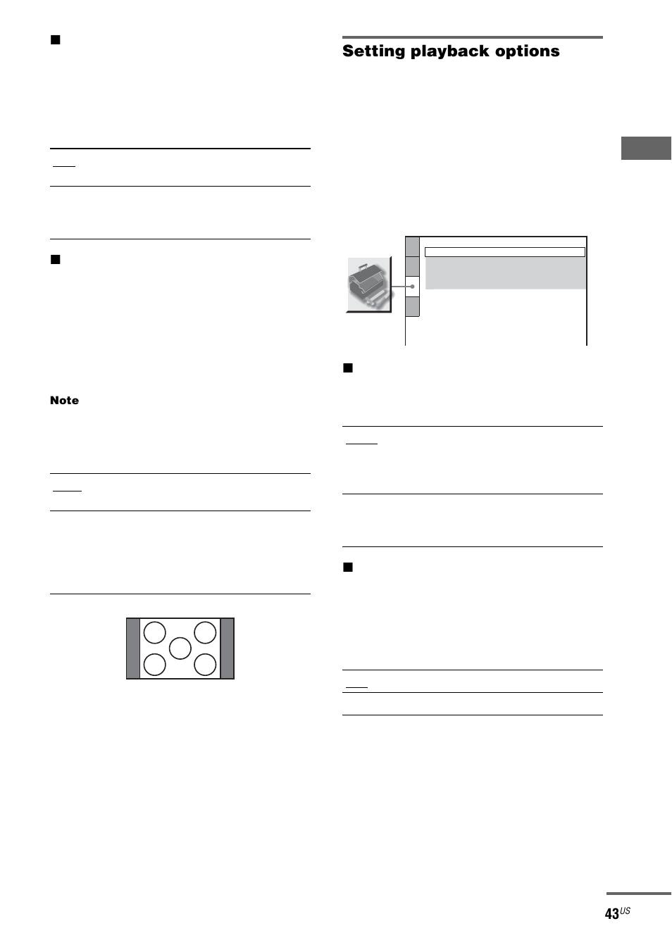 Setting playback options | Sony FST-ZX100D User Manual | Page 43 / 96