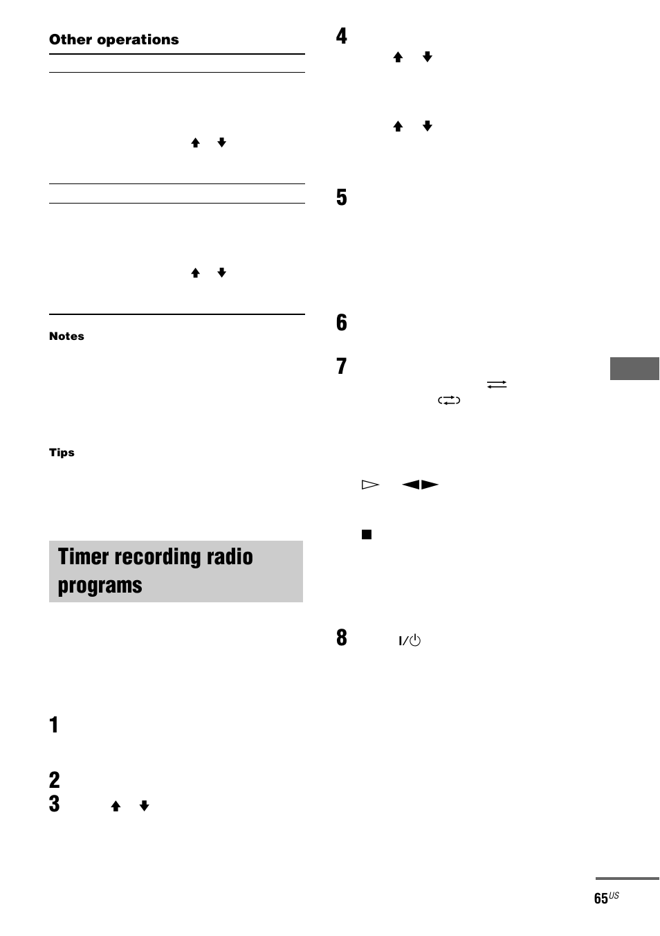 Timer recording radio programs | Sony FST-ZX100D User Manual | Page 65 / 96