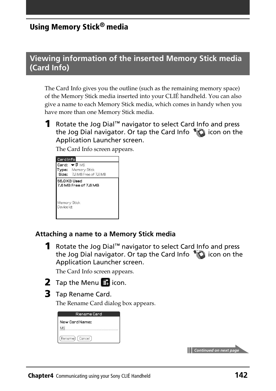 Sony CLIE PEG-NR70V/U User Manual | Page 142 / 224