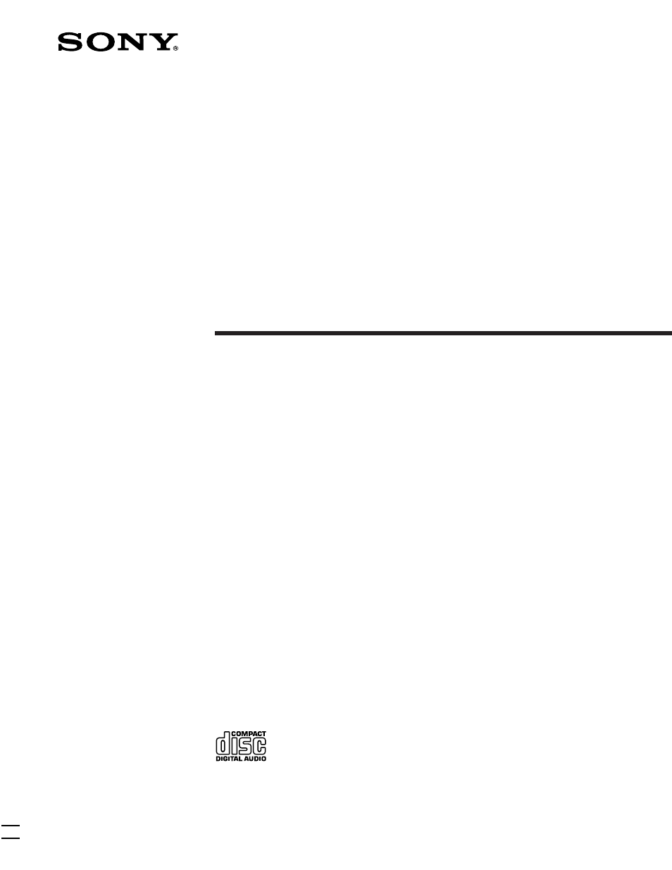 Sony CDP-XE500 User Manual | 16 pages
