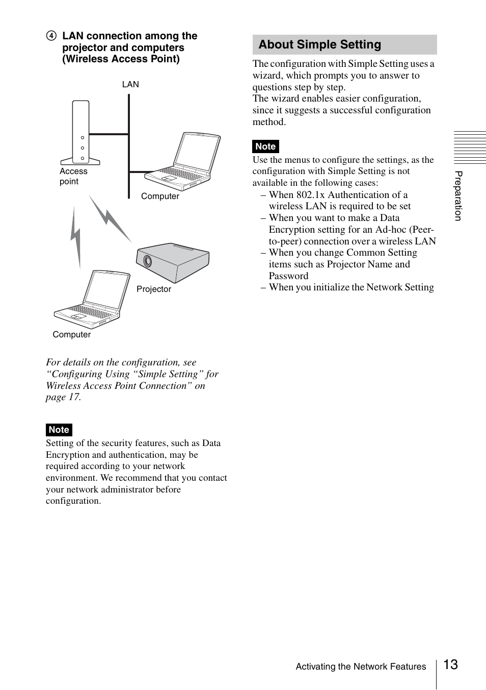 About simple setting | Sony 4-125-572-12 (1) User Manual | Page 13 / 47