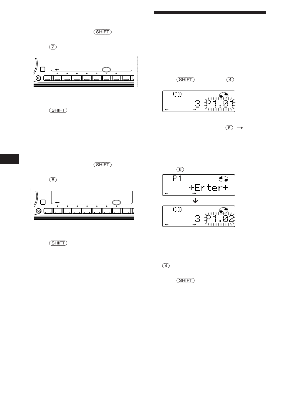 Creating a program, Playing tracks repeatedly — repeat play, Playing tracks in random order — shuffle play | Sony CDX-C780 User Manual | Page 10 / 40
