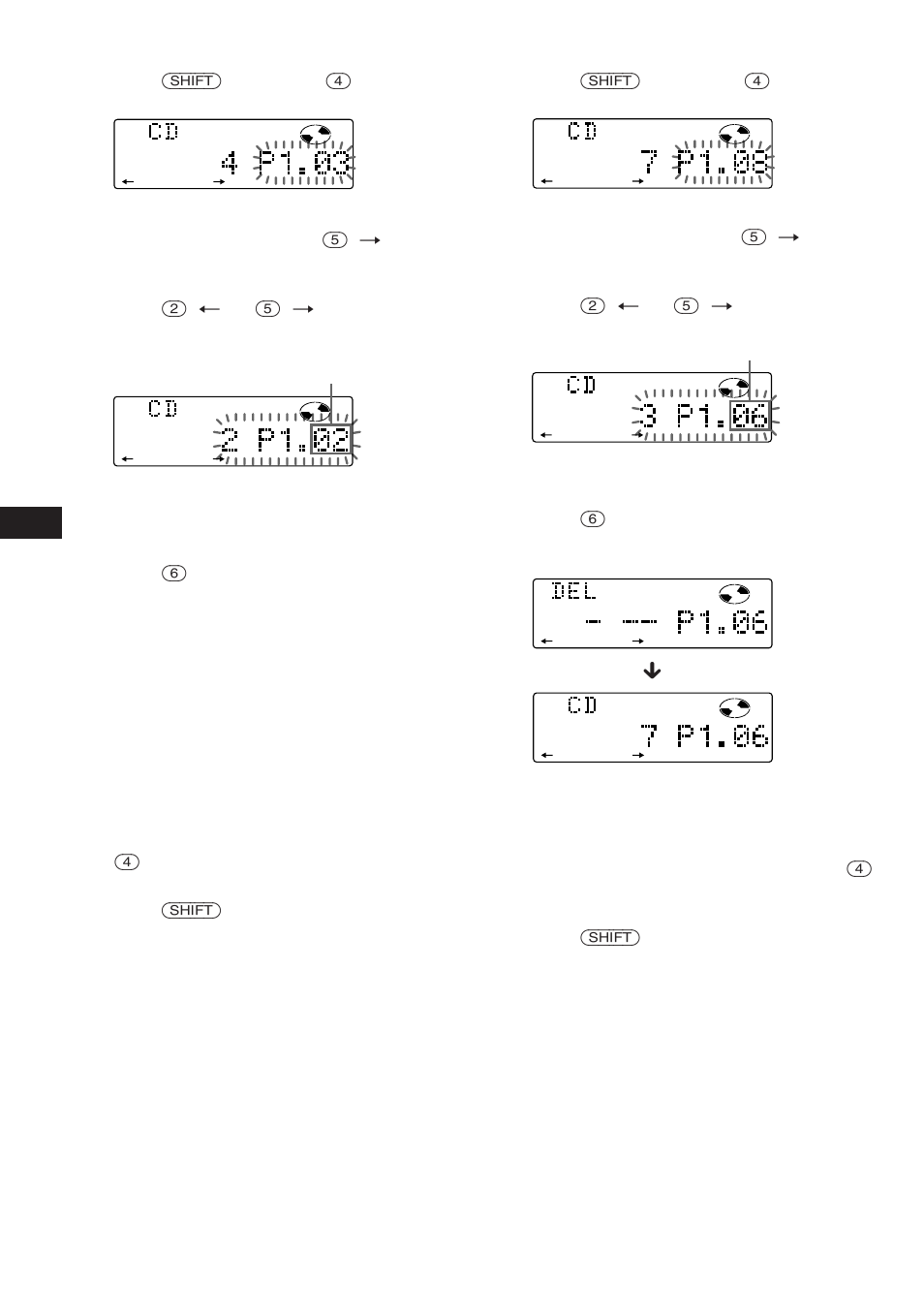 En erasing tracks in a program, Adding tracks to a program | Sony CDX-C780 User Manual | Page 12 / 40