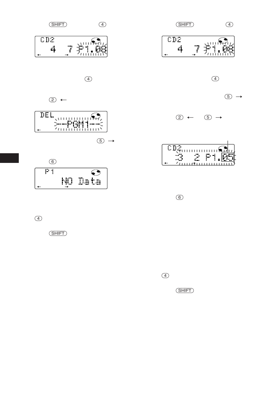 En adding tracks to a program, Erasing an entire program | Sony CDX-C780 User Manual | Page 22 / 40