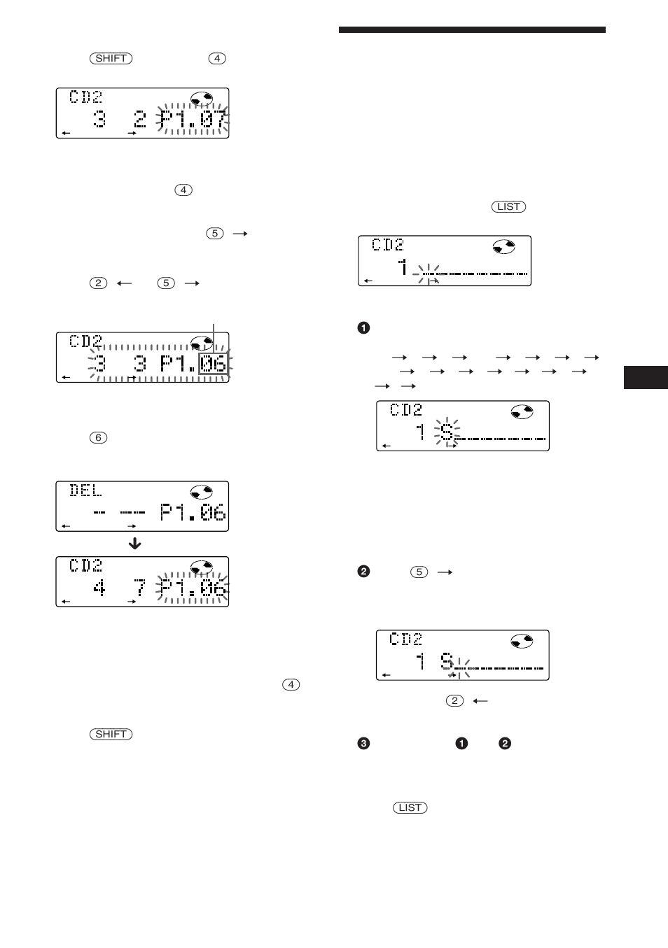 Labeling a cd, En erasing tracks in a program | Sony CDX-C780 User Manual | Page 23 / 40