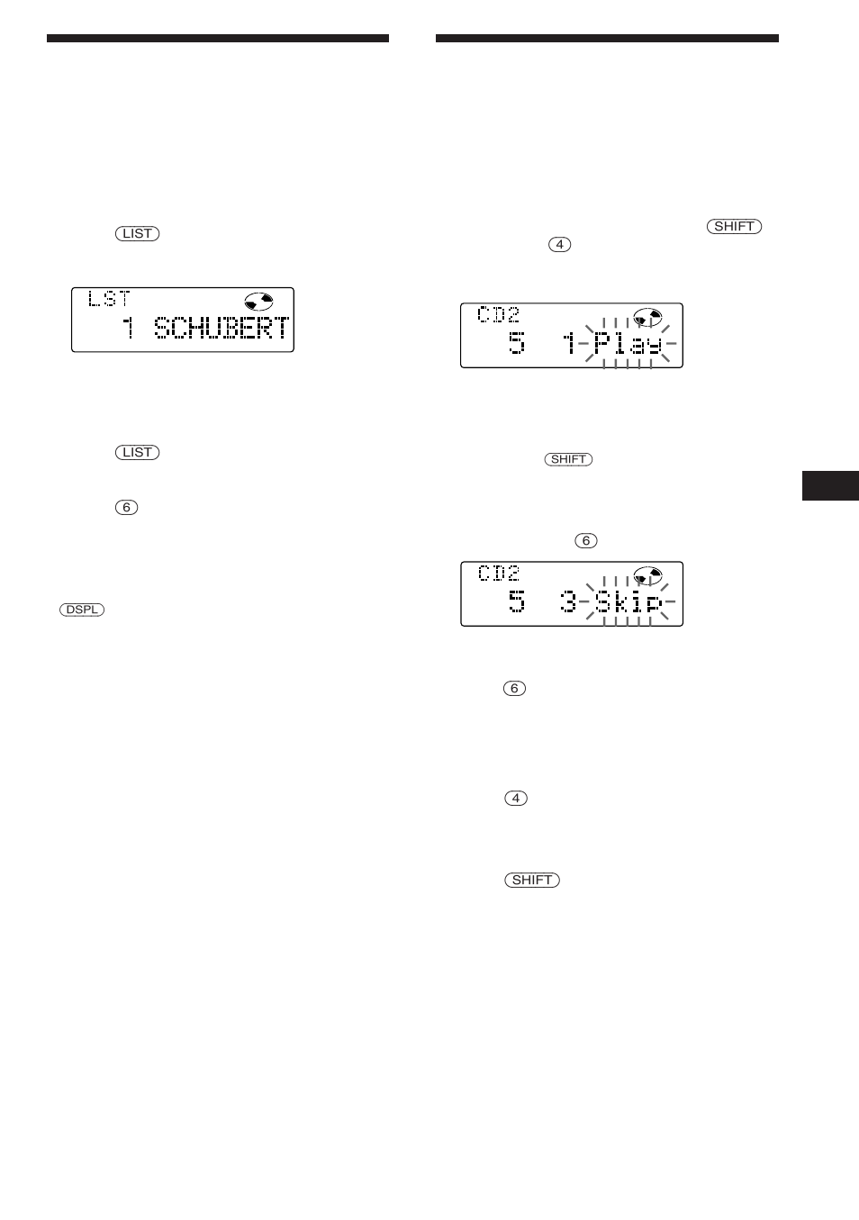 Locating a disc by name, Selecting specific tracks for playback | Sony CDX-C780 User Manual | Page 25 / 40