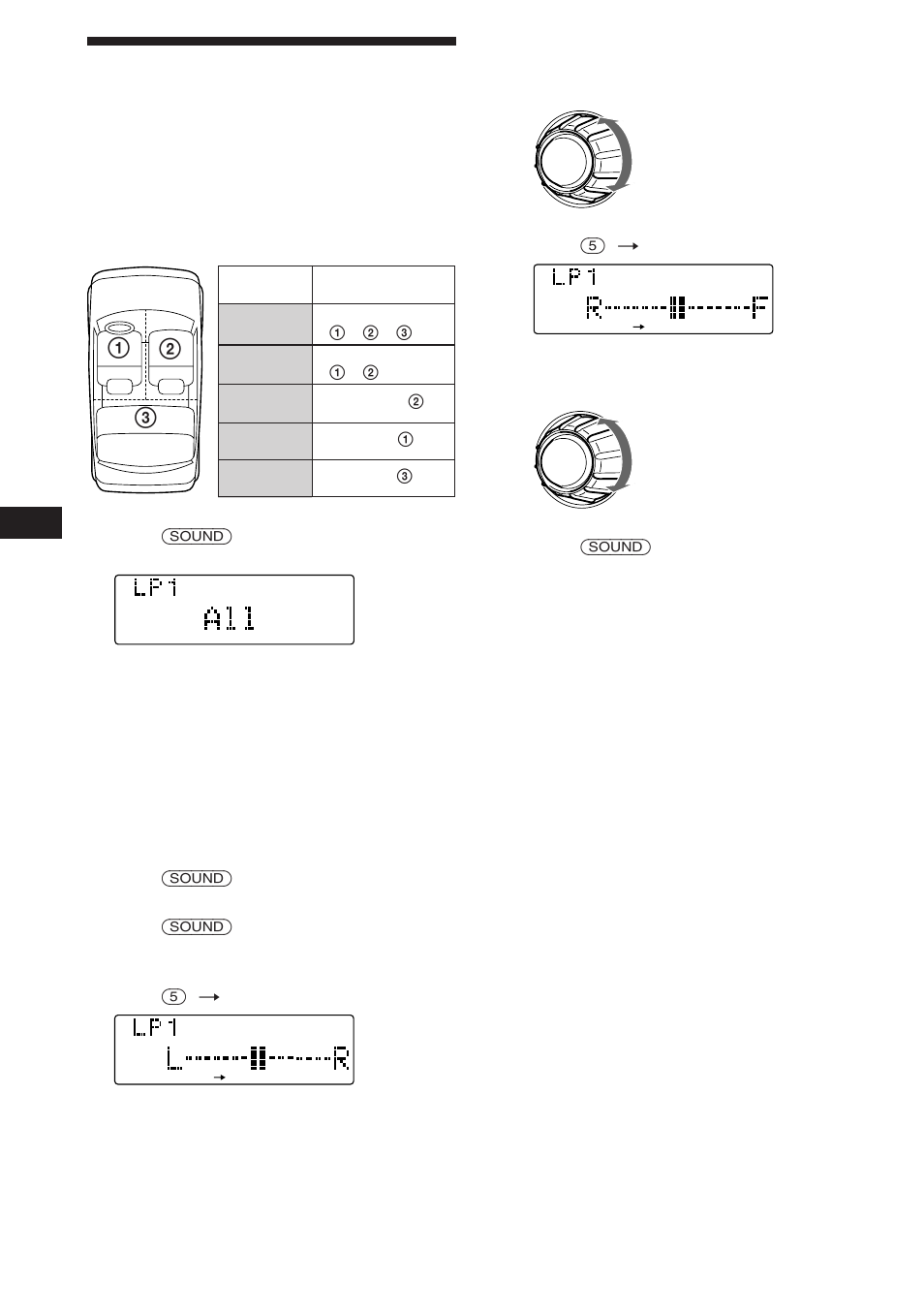 Selecting the listening position | Sony CDX-C780 User Manual | Page 28 / 40