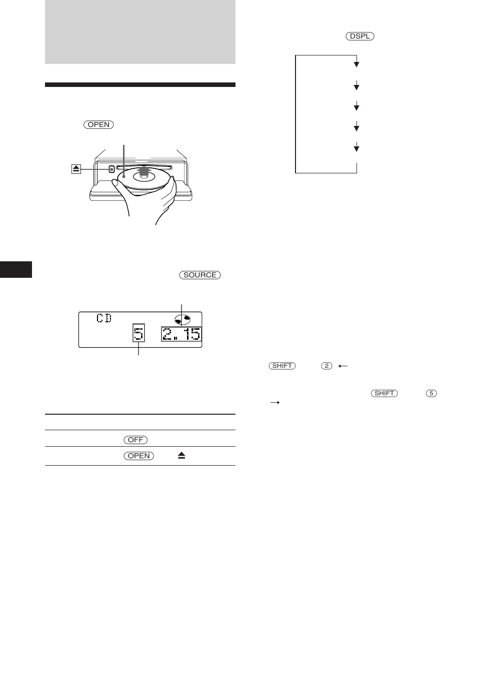 Cd player, Listening to a cd, En changing the displayed item | Automatically scrolling a disc name — auto scroll | Sony CDX-C780 User Manual | Page 8 / 40