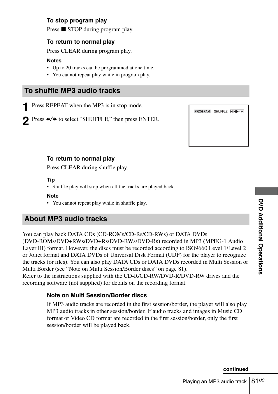 Sony SLV-D271PDVD User Manual | Page 81 / 132