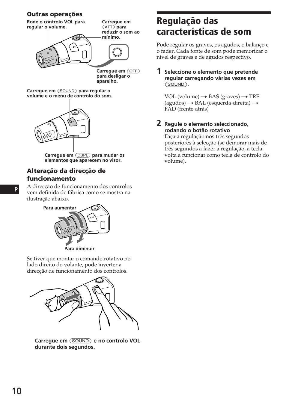 Regulação das características de som | Sony CDX-3180 User Manual | Page 42 / 68