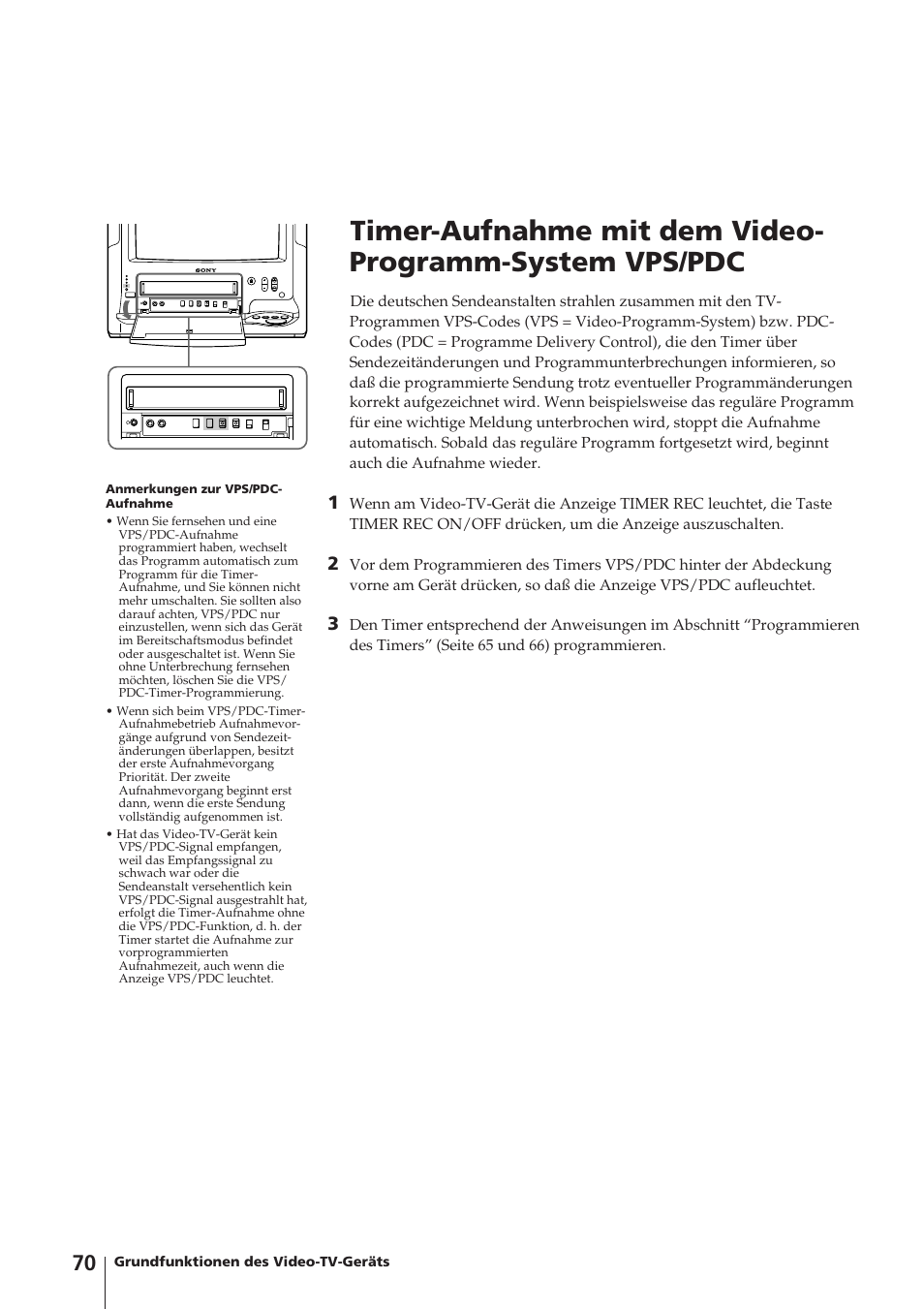 Sony Trinitron KV-14V4D User Manual | Page 70 / 210
