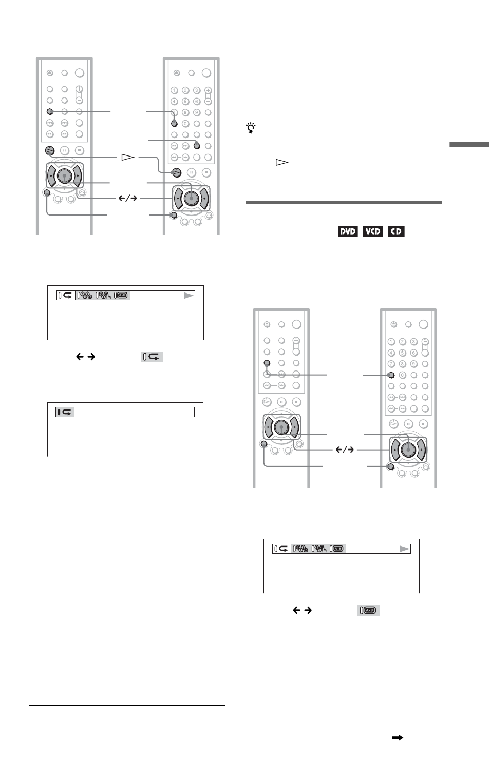 Repeating a specific portion (a- b repeat play) | Sony DVP-NS415 User Manual | Page 39 / 72