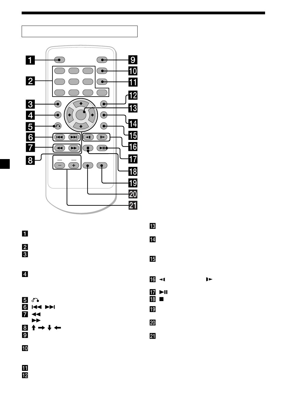 Card remote commander rm-x137 | Sony MV-65ST User Manual | Page 12 / 112