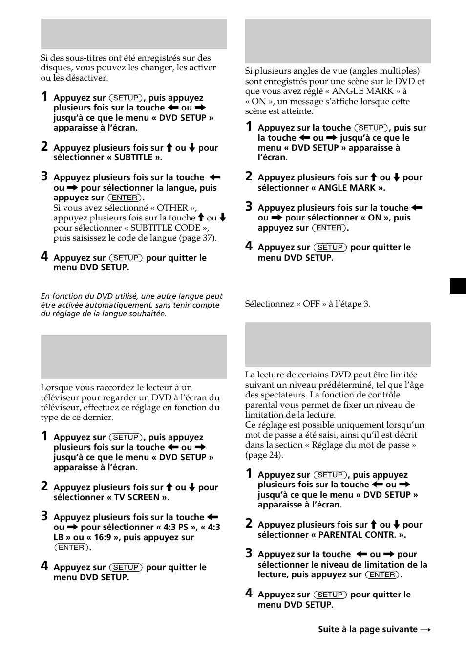 Affichage des sous-titres du | Sony MV-65ST User Manual | Page 59 / 112