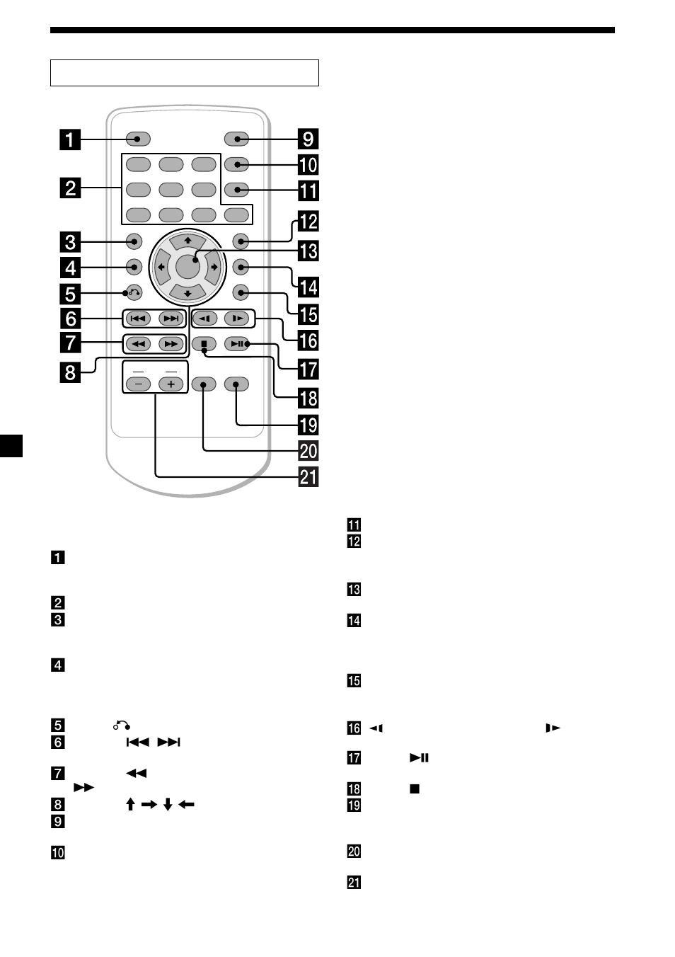 Control remoto de tarjeta rm-x137 | Sony MV-65ST User Manual | Page 84 / 112