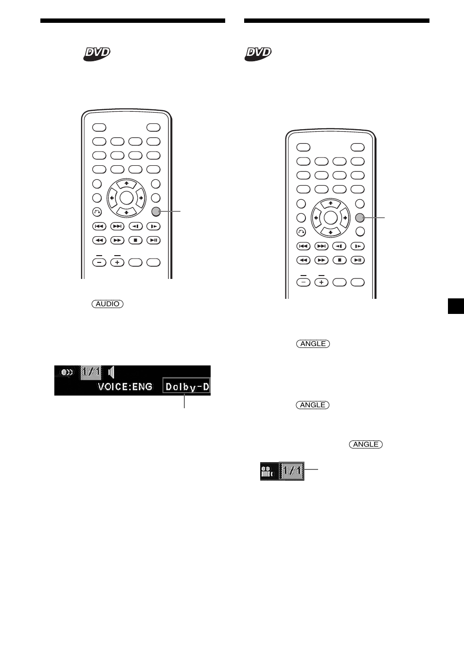 Cambio del idioma del audio, Cambio del ángulo, 19 cambio del idioma del audio | Sony MV-65ST User Manual | Page 91 / 112