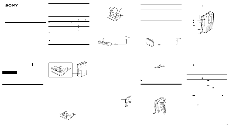 Sony CASSETTE-CORDER TCM-473V454VK435V User Manual | 2 pages