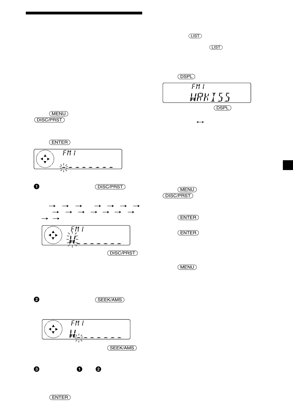 17 storing the station names | Sony CDX-C7050X User Manual | Page 17 / 28