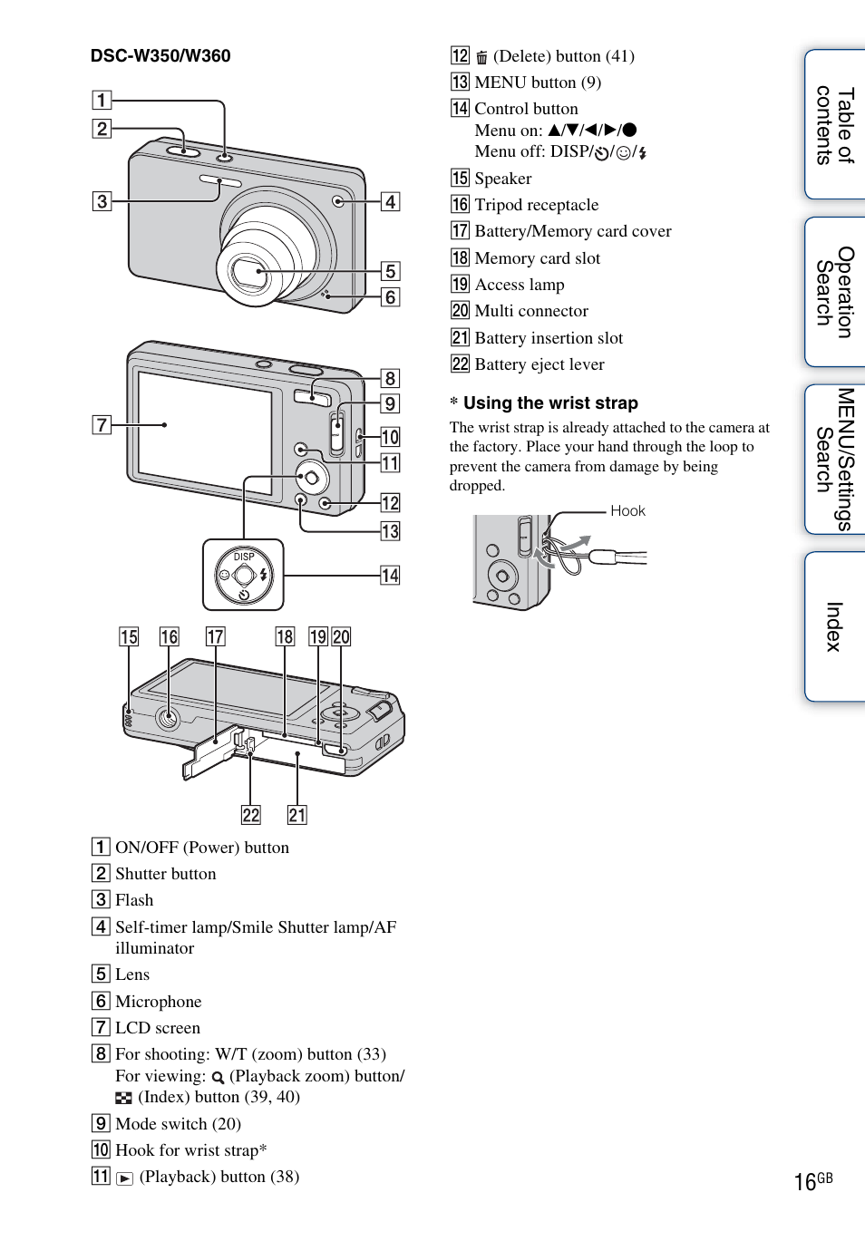 Sony Cyber-shot 4-162-397-11(1) User Manual | Page 16 / 137