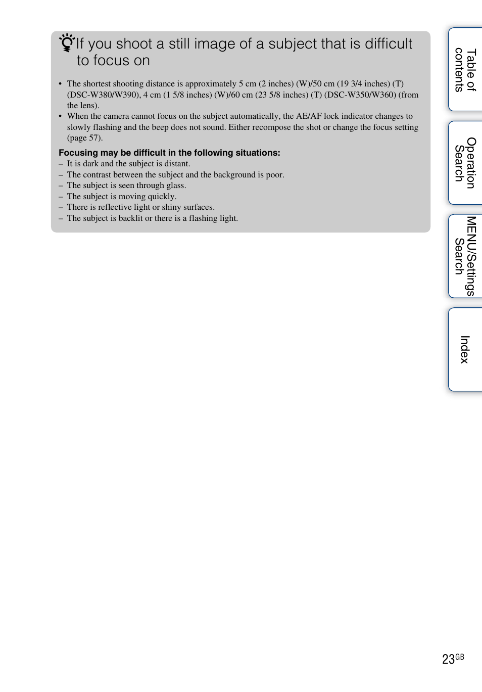 Sony Cyber-shot 4-162-397-11(1) User Manual | Page 23 / 137