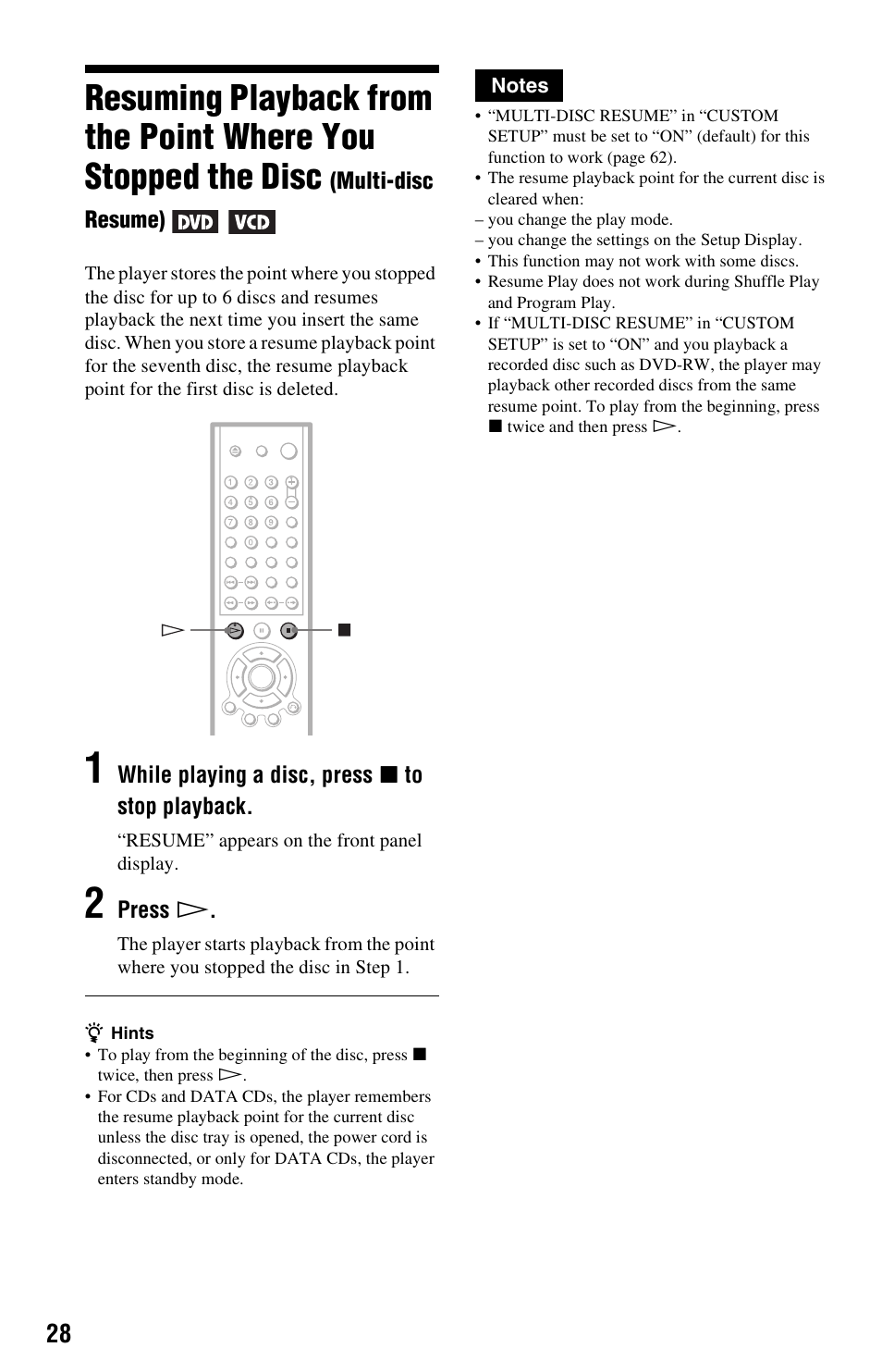 Sony DVP-NS725P User Manual | Page 28 / 72