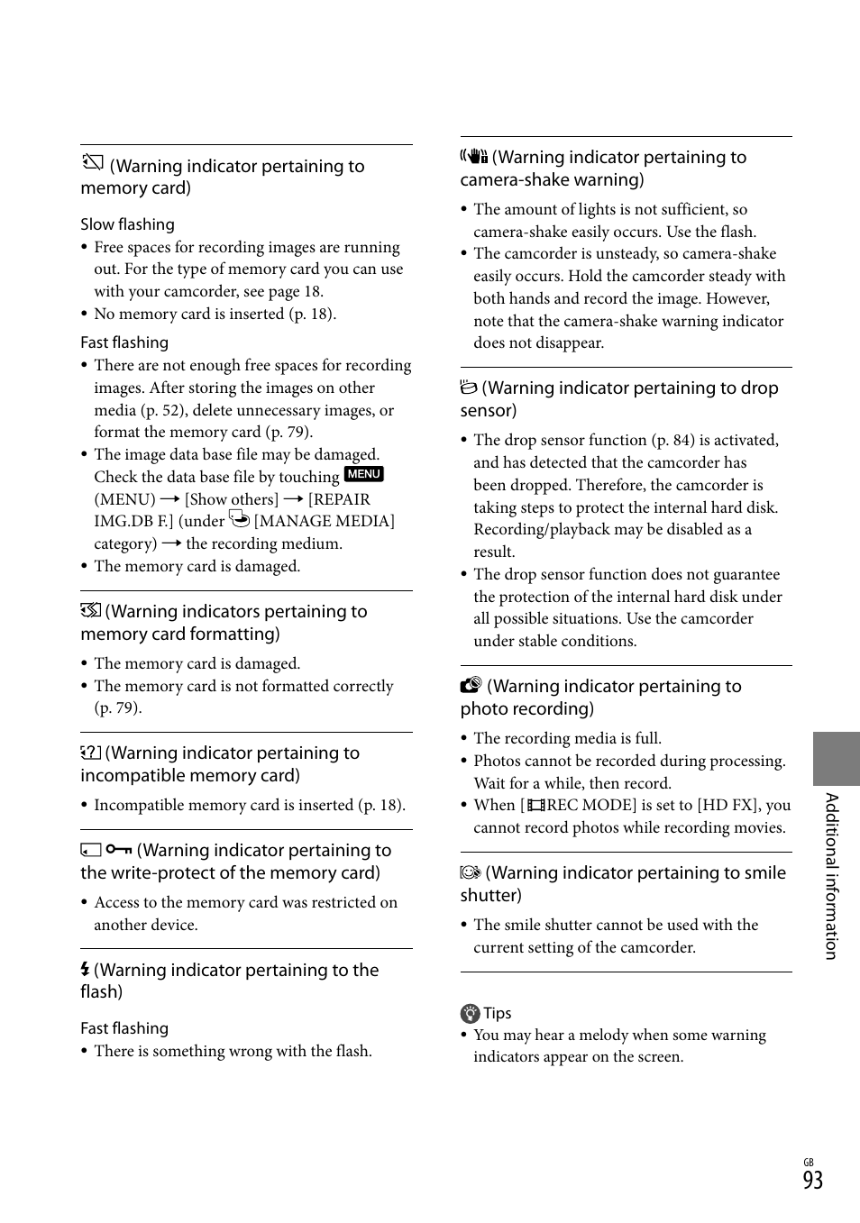 Sony HD-RCX300 User Manual | Page 171 / 223